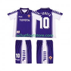 Maillot Fiorentina RUI COSTA 10 Rétro Domicile Tenue pour Enfant 2002 2022 Manche Courte