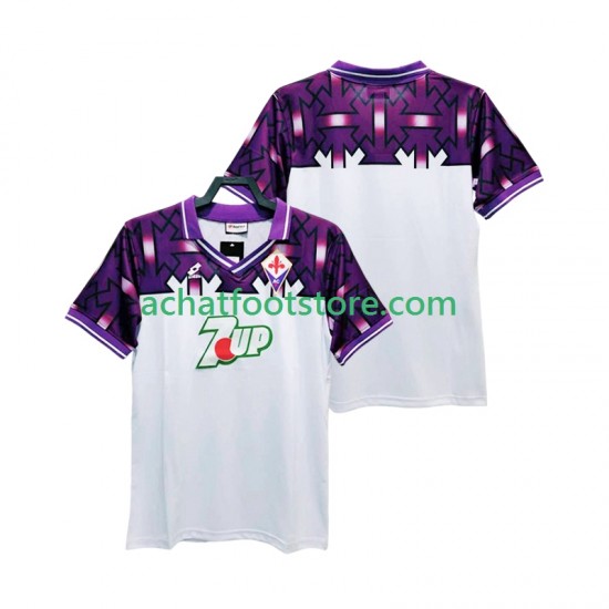 Maillot Fiorentina Rétro Extérieur Tenue pour Homme 1992 1993 Manche Courte