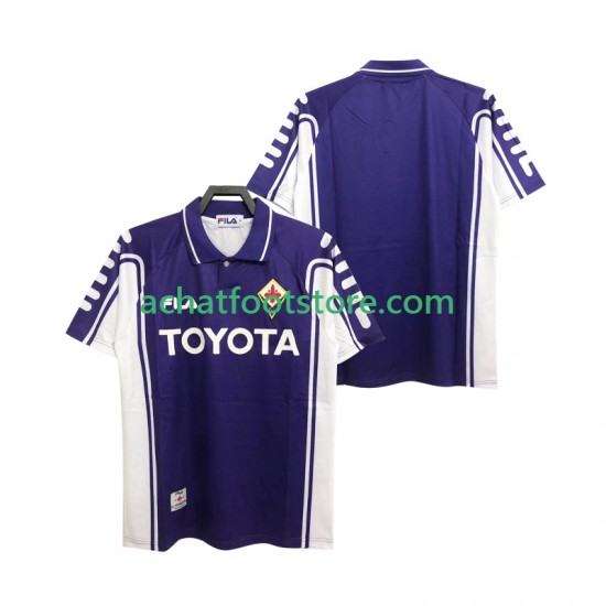 Maillot Fiorentina Rétro Domicile Tenue pour Homme 2002 2022 Manche Courte