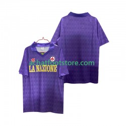 Maillot Fiorentina Rétro Domicile Tenue pour Homme 1989 1990 Manche Courte