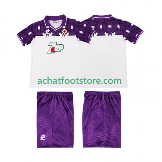 Maillot Fiorentina Rétro Extérieur Tenue pour Enfant 1992 1993 Manche Courte