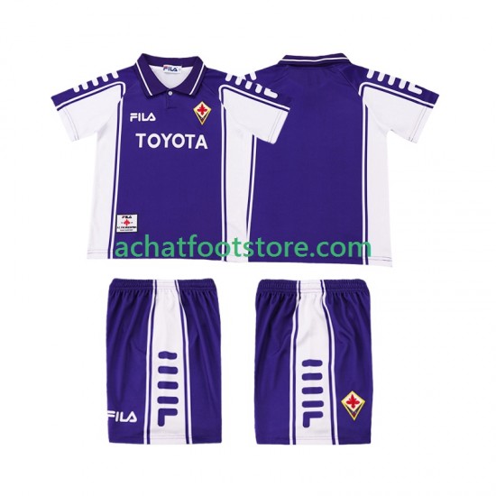 Maillot Fiorentina Rétro Domicile Tenue pour Enfant 2002 2022 Manche Courte