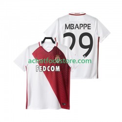 Maillot AS Monaco Mbappé 29 Domicile Tenue pour Homme 2016 2017 Manche Courte