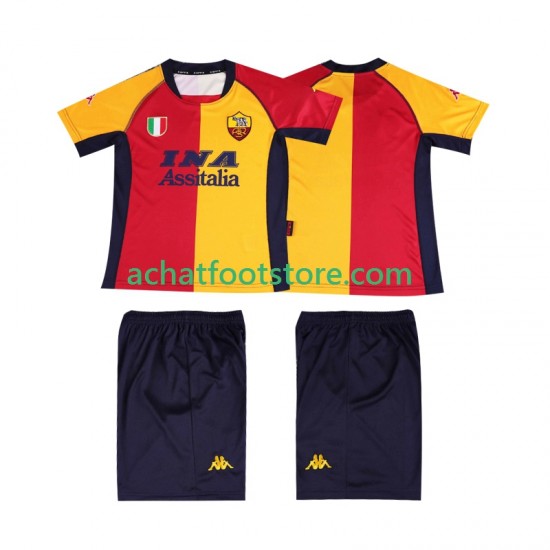 Maillot AS Rome Rétro Domicile Tenue pour Enfant 2011 Manche Courte