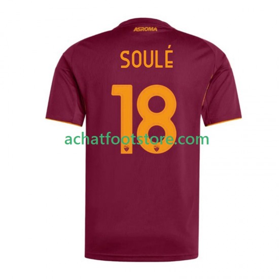 Maillot AS Rome Soule 18 Domicile Tenue pour Homme 2025-2026 Manche Courte