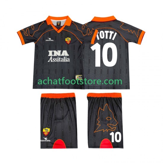 Maillot AS Rome TOTTI 10 Rétro Extérieur Tenue pour Enfant 2002 2022 Manche Courte
