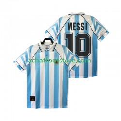 Maillot Argentine Lionel Messi 10 Rétro Domicile Tenue pour Homme 1996 2004 Manche Courte