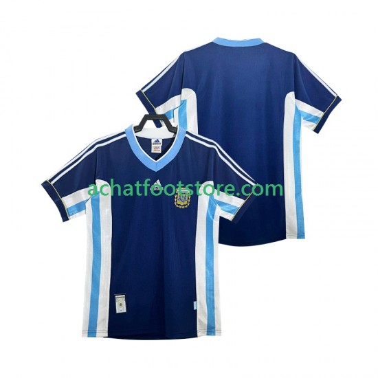 Maillot Argentine Rétro Extérieur Tenue pour Homme 1988 Manche Courte