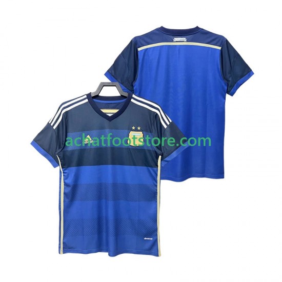 Maillot Argentine Rétro Extérieur Tenue pour Homme 2014 Manche Courte