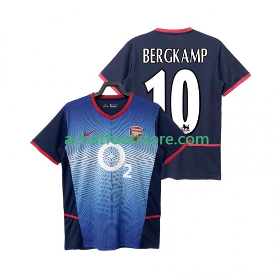 Maillot Arsenal BERGKAMP 10 Rétro Extérieur Tenue pour Homme 2010 1999 Manche Courte
