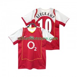 Maillot Arsenal BERGKAMP 10 Rétro Domicile Tenue pour Homme 1999 1998 Manche Courte