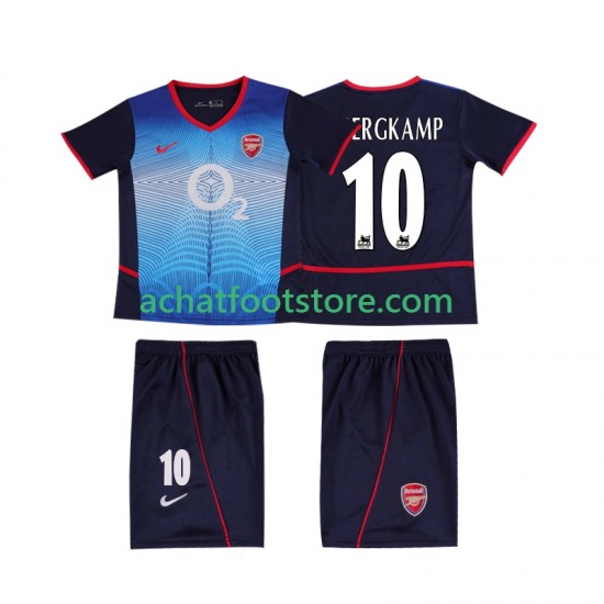 Maillot Arsenal BERGKAMP 10 Rétro Extérieur Tenue pour Enfant 2010 1999 Manche Courte