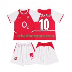 Maillot Arsenal BERGKAMP 10 Rétro Domicile Tenue pour Enfant 2010 2008 Manche Courte