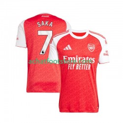 Maillot Arsenal Bukayo Saka 7 Domicile Tenue pour Homme 2025-2026 Manche Courte