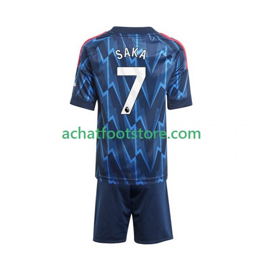 Maillot Arsenal Bukayo Saka 7 Extérieur Tenue pour Enfant 2025-2026 Manche Courte
