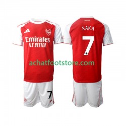 Maillot Arsenal Bukayo Saka 7 Domicile Tenue pour Enfant 2025-2026 Manche Courte
