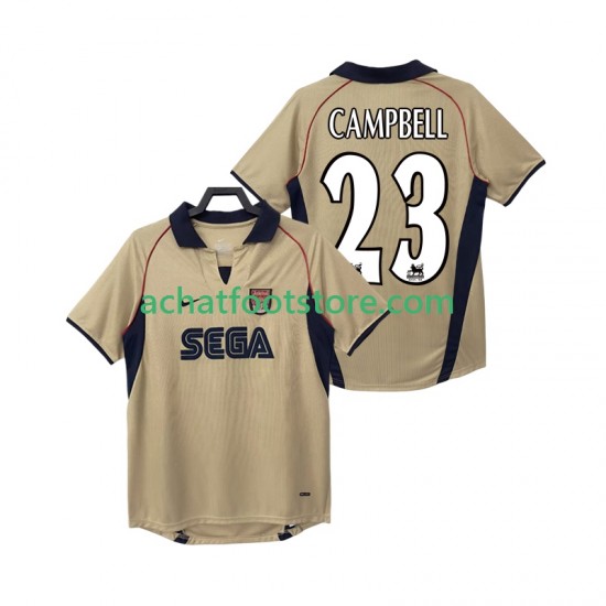 Maillot Arsenal CAMPBELL 23 Rétro Extérieur Tenue pour Homme 2011 2010 Manche Courte