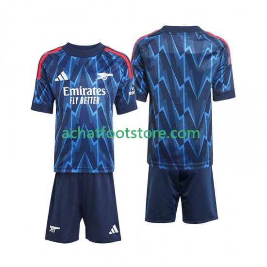 Maillot Arsenal Extérieur Tenue pour Enfant 2025-2026 Manche Courte