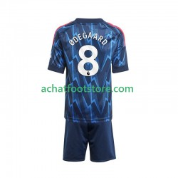 Maillot Arsenal Martin Odegaard 8 Extérieur Tenue pour Enfant 2025-2026 Manche Courte