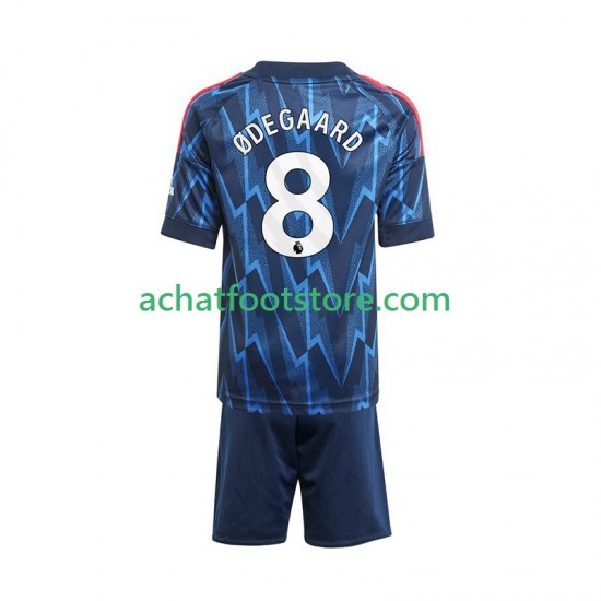 Maillot Arsenal Martin Odegaard 8 Extérieur Tenue pour Enfant 2025-2026 Manche Courte