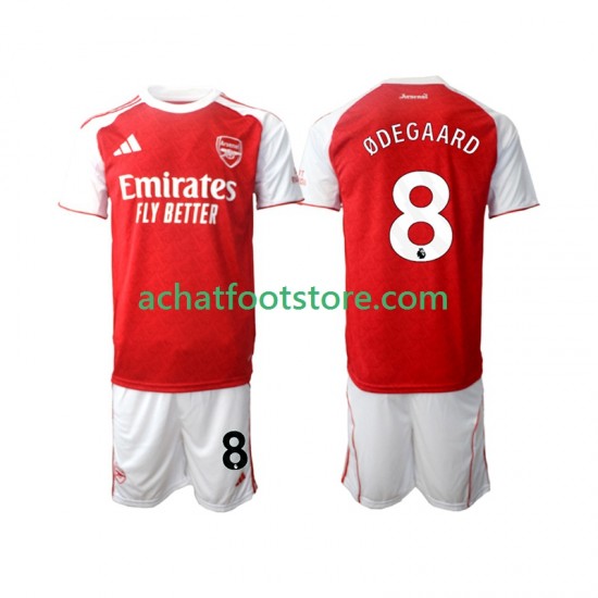 Maillot Arsenal Martin Odegaard 8 Domicile Tenue pour Enfant 2025-2026 Manche Courte