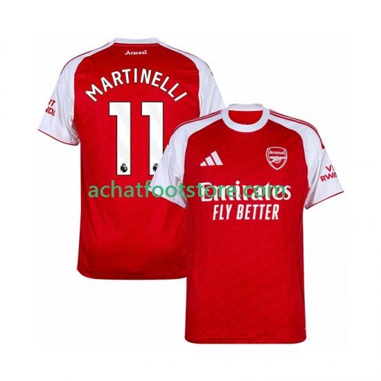 Maillot Arsenal Martin Zubimendi 11 Domicile Tenue pour Homme 2025-2026 Manche Courte