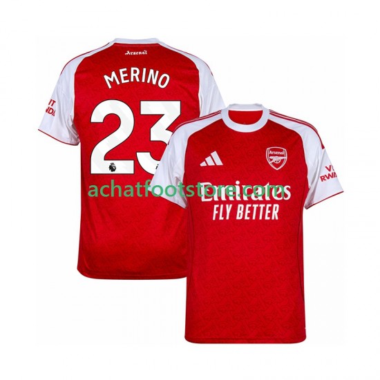 Maillot Arsenal Merino 23 Domicile Tenue pour Homme 2025-2026 Manche Courte
