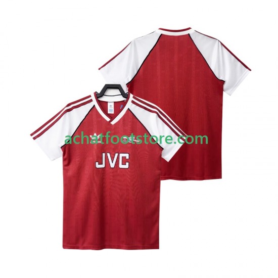 Maillot Arsenal Rétro Domicile Tenue pour Homme 1988 1990 Manche Courte
