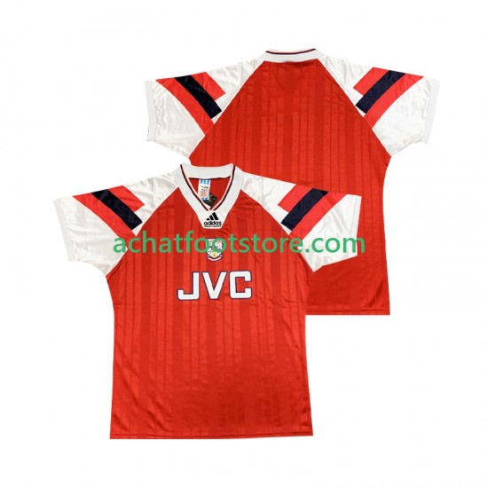 Maillot Arsenal Rétro Domicile Tenue pour Homme 1992 1994 Manche Courte