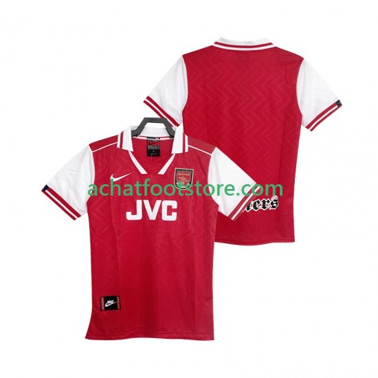 Maillot Arsenal Rétro Domicile Tenue pour Homme 1996 2004 Manche Courte