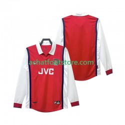 Maillot Arsenal Rétro Domicile Tenue pour Homme 1988 2002 Manche Longue