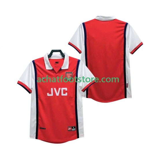 Maillot Arsenal Rétro Domicile Tenue pour Homme 1988 2002 Manche Courte