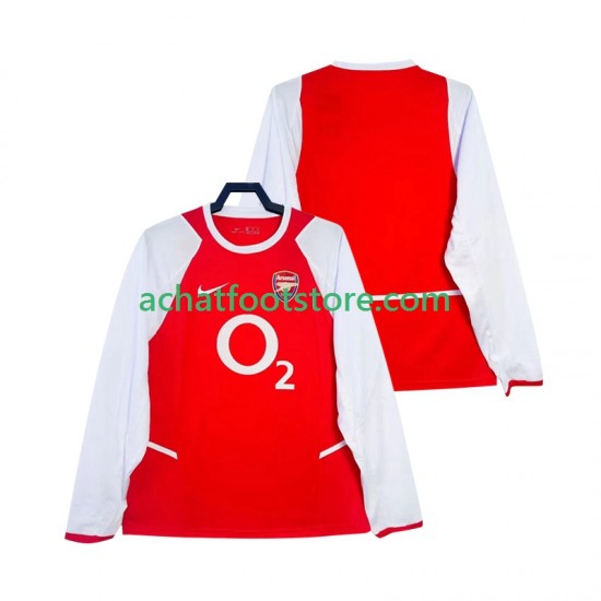 Maillot Arsenal Rétro Domicile Tenue pour Homme 2010 2008 Manche Longue