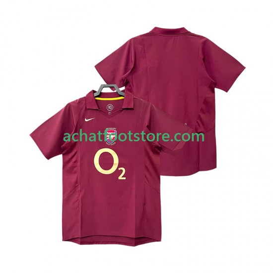 Maillot Arsenal Rétro Domicile Tenue pour Homme 1998 2006 Manche Courte