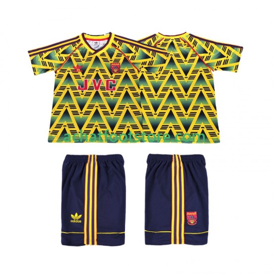 Maillot Arsenal Rétro Extérieur Tenue pour Enfant 1991 1993 Manche Courte