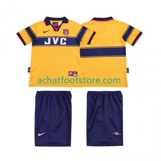 Maillot Arsenal Rétro Extérieur Tenue pour Enfant 2004 2002 Manche Courte