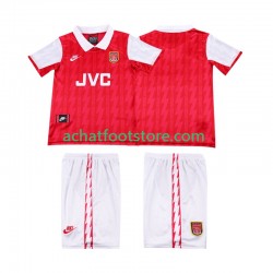 Maillot Arsenal Rétro Domicile Tenue pour Enfant 1994 1996 Manche Courte