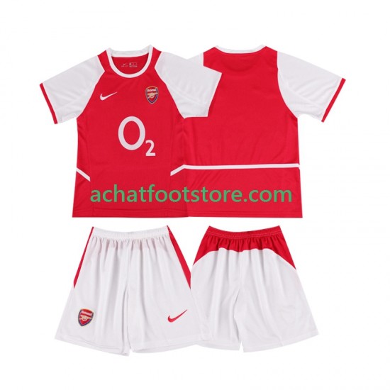 Maillot Arsenal Rétro Domicile Tenue pour Enfant 2010 2008 Manche Courte