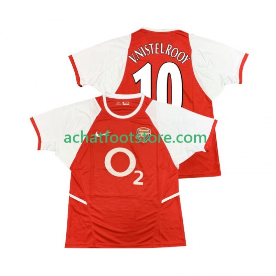 Maillot Arsenal Ruud van Nistelrooy 10 Rétro Domicile Tenue pour Homme 2010 2008 Manche Courte