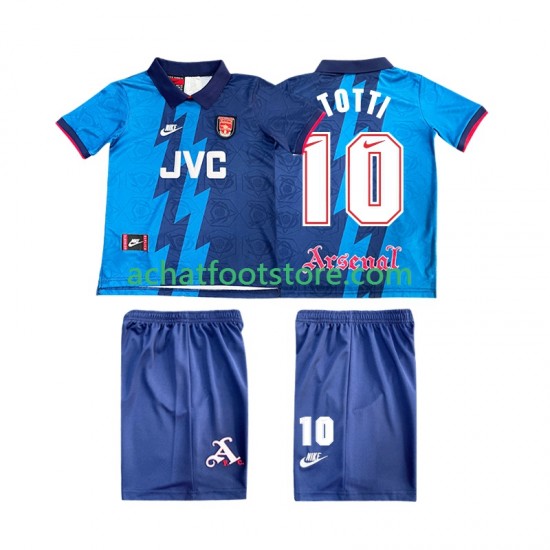 Maillot Arsenal TOTTI 10 Rétro Extérieur Tenue pour Enfant 1995 1996 Manche Courte