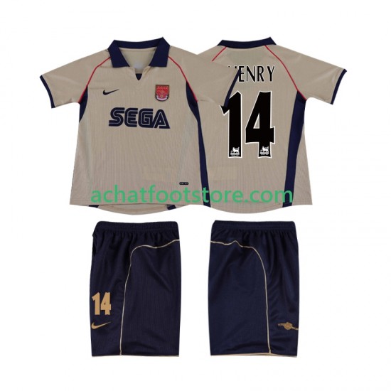 Maillot Arsenal Thierry Henry 14 Rétro Extérieur Tenue pour Enfant 2011 2010 Manche Courte