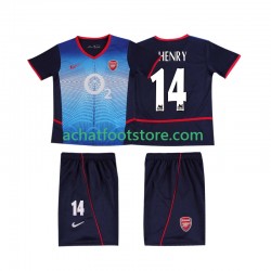 Maillot Arsenal Thierry Henry 14 Rétro Extérieur Tenue pour Enfant 2010 1999 Manche Courte