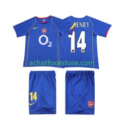 Maillot Arsenal Thierry Henry 14 Rétro Extérieur Tenue pour Enfant 1999 1998 Manche Courte