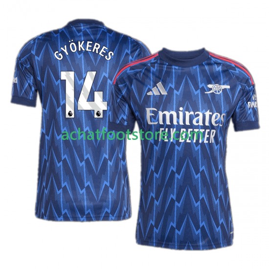 Maillot Arsenal Viktor Gyokeres 14 Extérieur Tenue pour Homme 2025-2026 Manche Courte