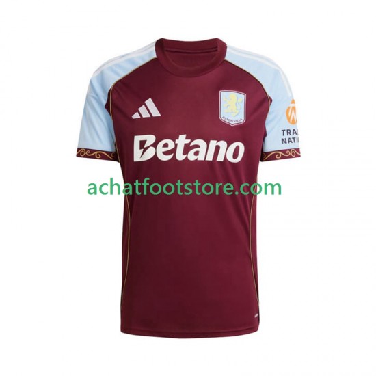 Maillot Aston Villa Domicile Tenue pour Homme 2025-2026 Manche Courte