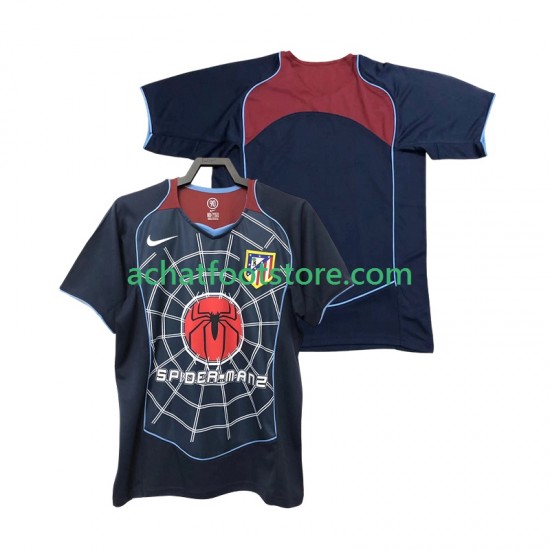 Maillot Atlético Madrid Rétro Extérieur Tenue pour Homme 1999 1998 Manche Courte