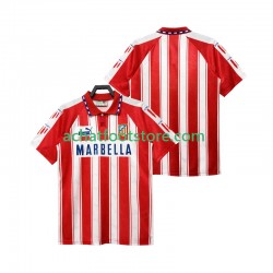 Maillot Atlético Madrid Rétro Domicile Tenue pour Homme 1994 1995 Manche Courte