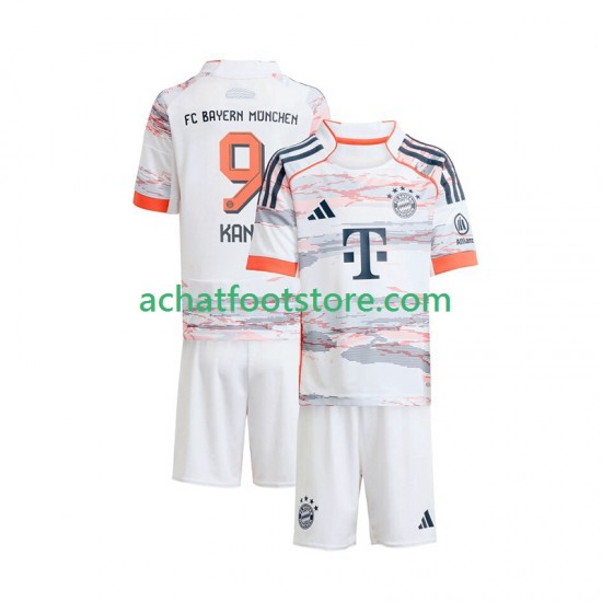 Maillot Bayern Munich Harry Kane 9 Extérieur Tenue pour Enfant 2025-2026 Manche Courte