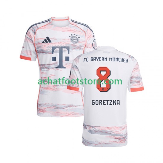 Maillot Bayern Munich Leon Goretzka 8 Extérieur Tenue pour Homme 2025-2026 Manche Courte