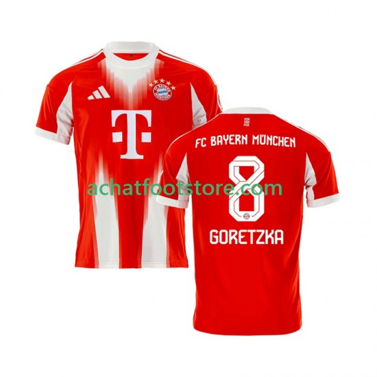 Maillot Bayern Munich Leon Goretzka 8 Domicile Tenue pour Homme 2025-2026 Manche Courte